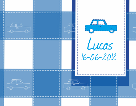 Naamkaartjes voor Jongens (auto)
