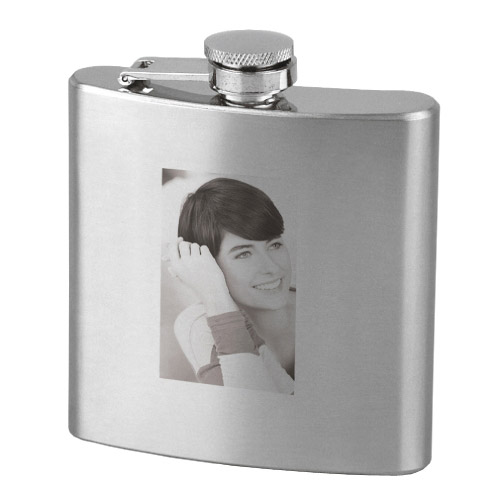 Heupfles met fotogravure