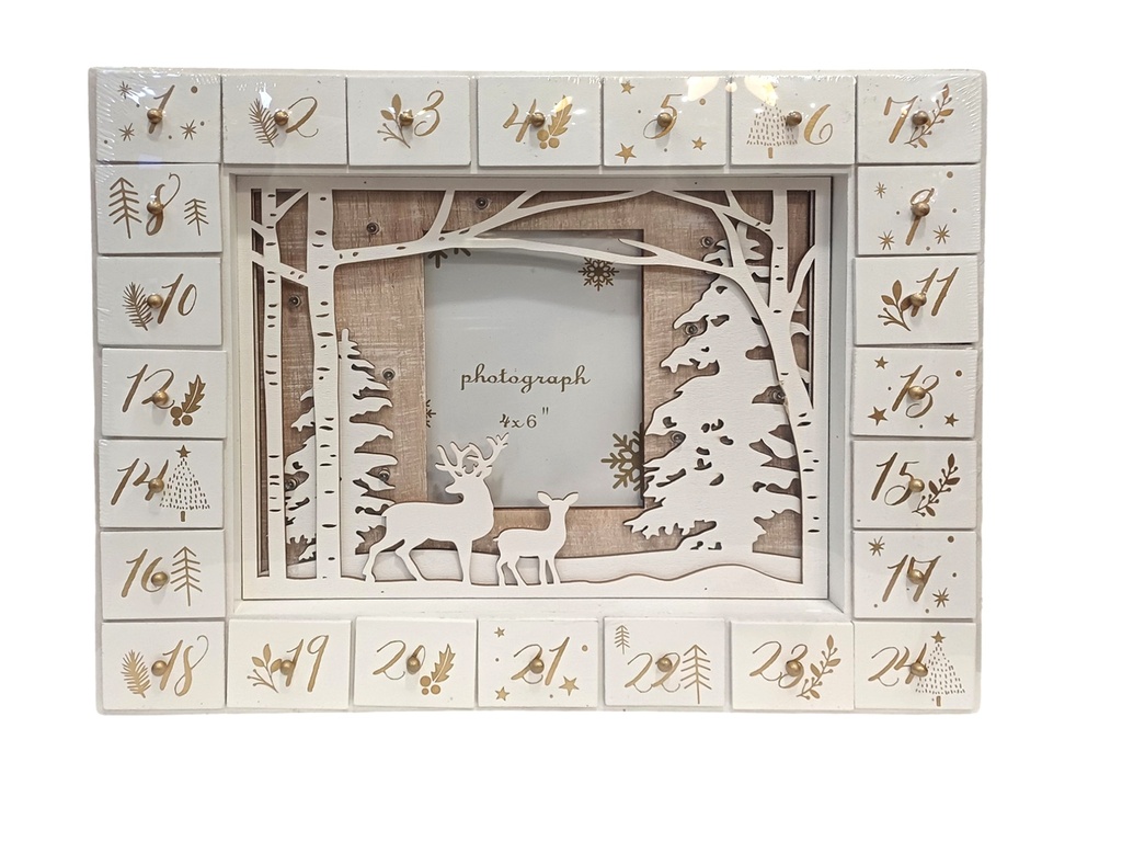Kerst: adventskalender led /foto