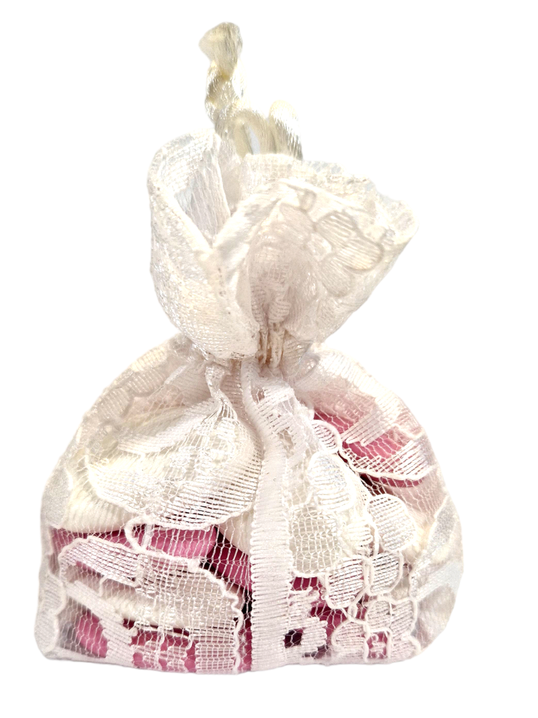 [287] Zakje kant Cideart roze/wit