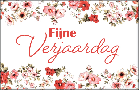 Bedankkaartje fijne verjaardag