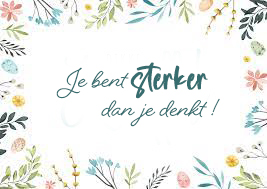 Bedankkaartje Je bent sterker dan je denkt!