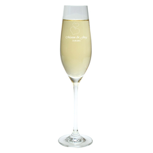 Champagneglazen met gravure
